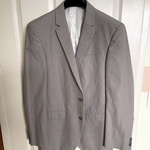 Kenneth Cole New York Gray Striped Cotton Sports Jacket NWOT
